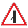 Дорожный знак 2.3.7 «Примыкание второстепенной дороги слева» (металл 0,8 мм, II типоразмер: сторона 900 мм, С/О пленка: тип А инженерная)